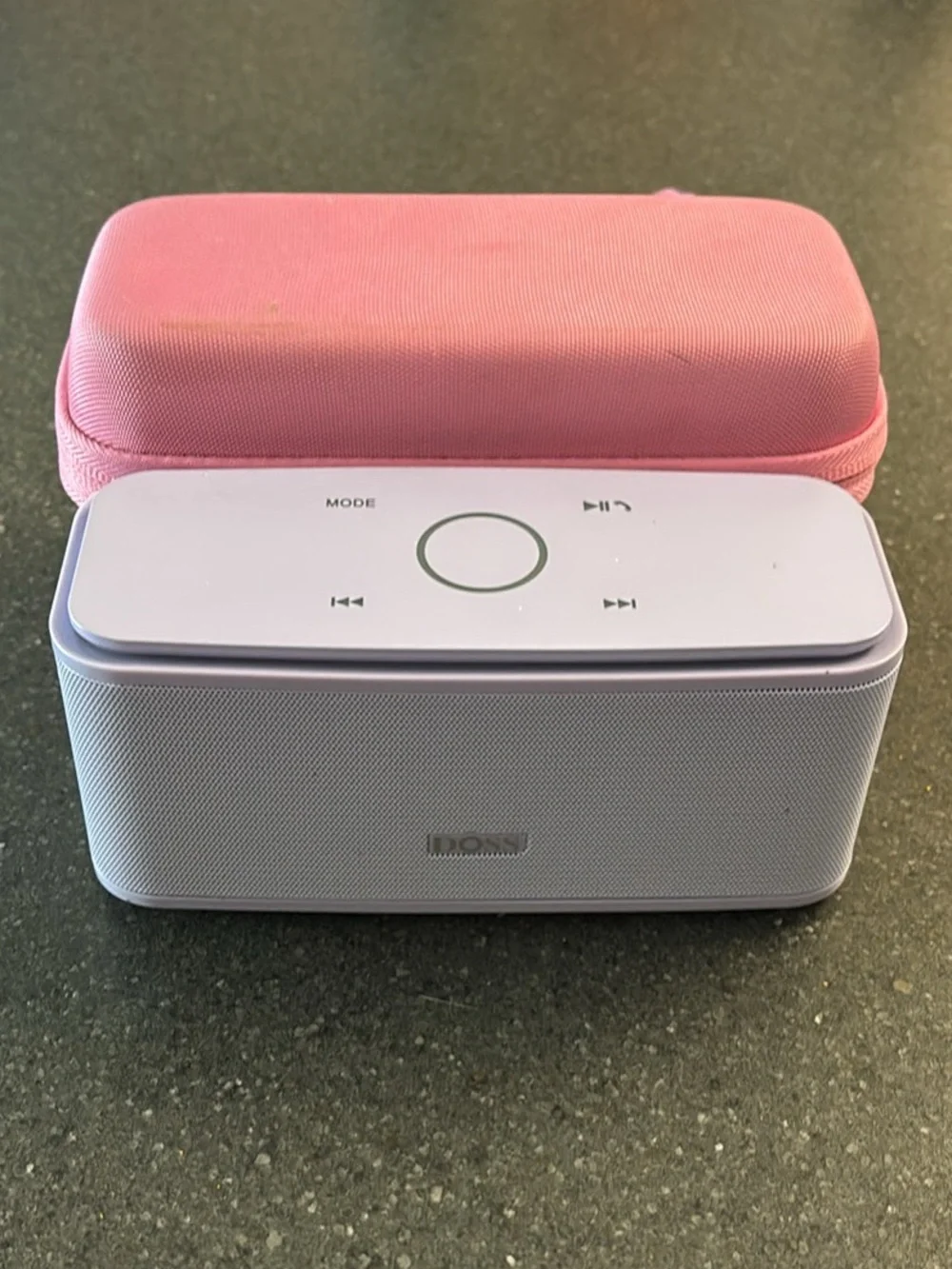 Portable Bluetooth DOSS Speaker in Light Purple - Compact Wireless Audio